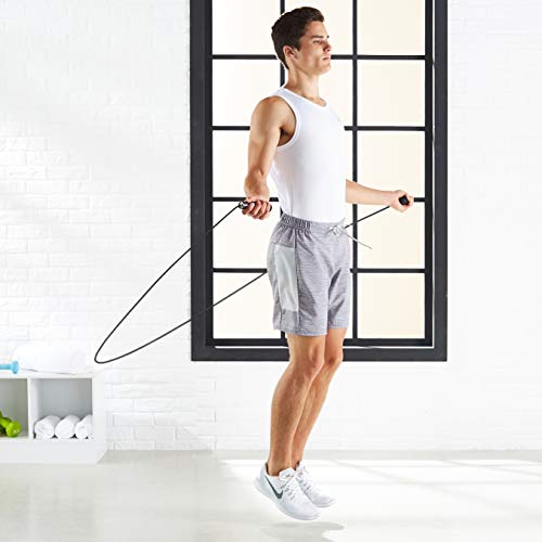 Amazon Basics Corde à sauter standard, 300 cm, Noir